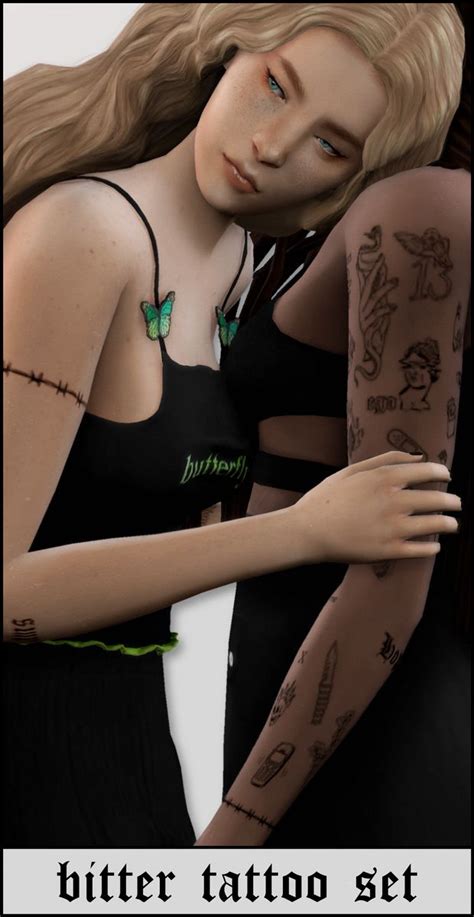 Patreon Sims Tattoos Sims Mm Cc Sims Body Mods