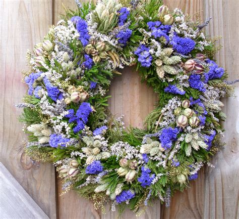 Dried flowers are perhaps best known for their decorative purposes, but they also have more practical benefits, including use in cooking, potpourri, and homemade body care products. Dried Flower Wreath