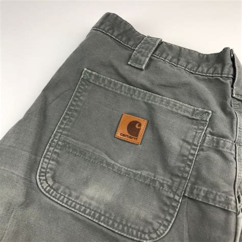 Vintage Carhartt Faded Grey Carpenter Pants Size 38x36 Etsy
