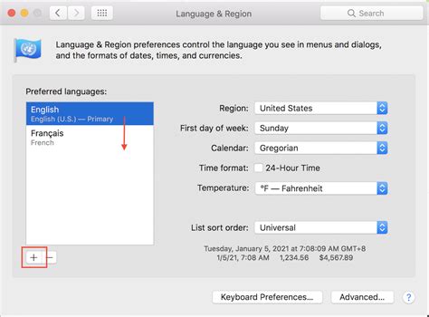 Change System Language Preference On Macos
