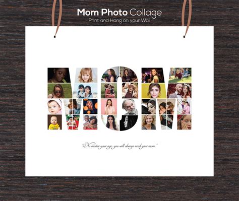 Mom Collage Mothers Day Photo Collage Mommy T Etsy Photo