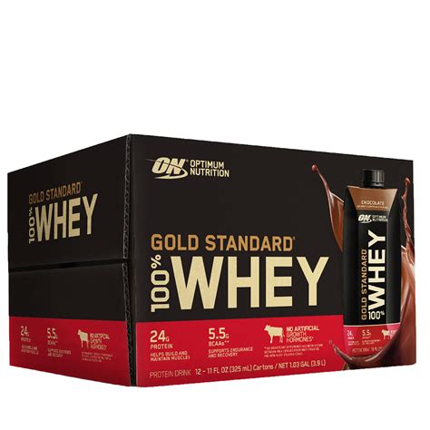 Gold Standard® 100 Whey Protein Drink Chocolate Chocolate Gnc