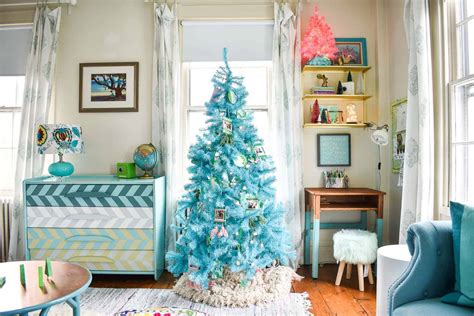 Kids Blue Christmas Tree At Charlottes House