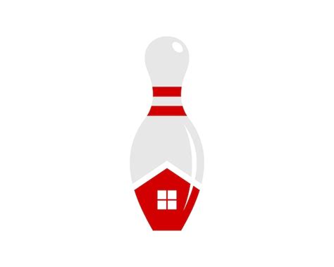 Premium Vector Bowling Pin With House Inside