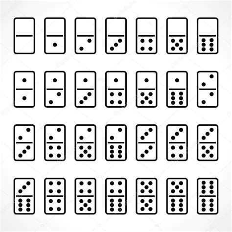 Domino Set — Stock Vector © Vilisov 63883177
