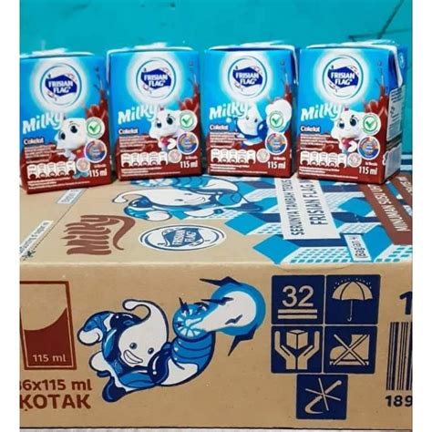 Jual Susu Frisian Flag Milky UHT Rasa Coklat Strawberry Ml