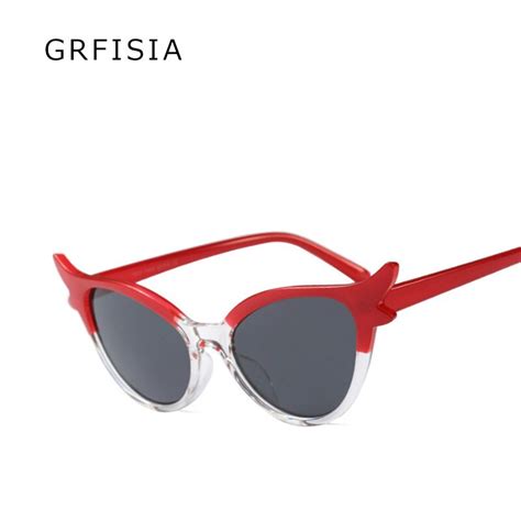 Grfisia Women Sun Glasses Sexy Female Brand Designer Cat Eye Sunglasses