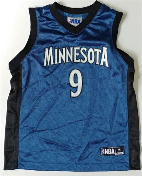 Minnesota Timberwolves Boys Basketball Youth Jersey Ricky Rubio 9 Ebay