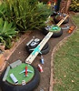 Small World Play. How to build a backyard racing track. | Outdoor kids ...