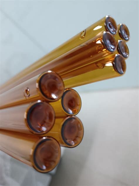 Pharmaceutical Glass Tube Neutral Amber Color Usp Type I China Neutral Borosilicate Glass And