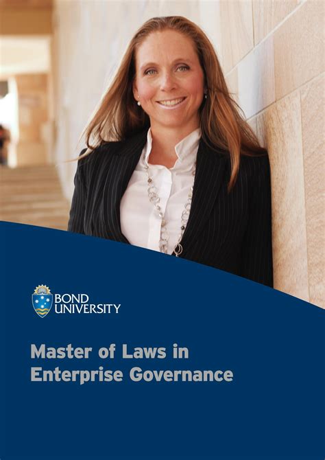 Master Of Laws In Enterprise Governance By Bond University Issuu