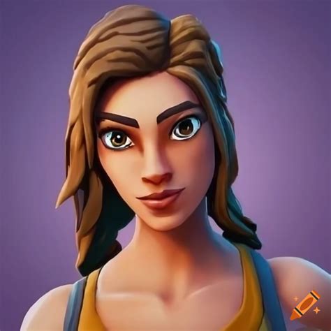 3d Rendering Of A Fortnite Character With Brown Hair And Hazel Eyes On Craiyon