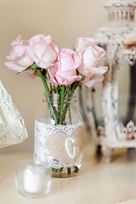 Shabby Chic Wedding Done Beautifully Simple Wedding Centerpieces