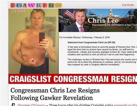 Chris Lee Resigns Sex Scandal Gawker Deadspin And Democrats