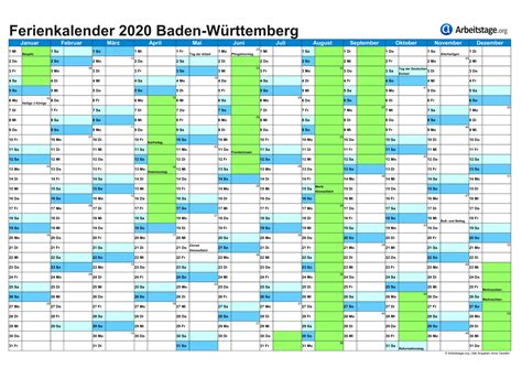 Kalender 2020 baden wurttemberg ferien feiertage excel. Kalender 2021 Zum Ausdrucken Kostenlos Baden Württemberg | Best Calendar Example