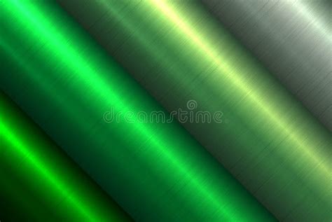 Green Metal Background Technology Design With Brushed Metal Texture