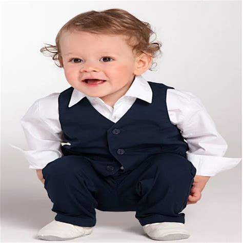 Children Suits Baby Toddlers Boy Formal Wedding Pageant Suit Shirt