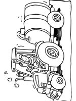 Tractors kleurplaten → leuk voor kids. Kleurplaat Tractor / Tractor Met Aanhanger Kleurplaat ...