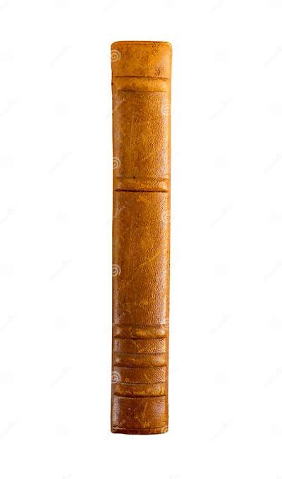 Old Book Spine On White Background Stock Image Image Of School