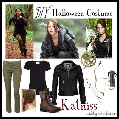 Not that there's anything wrong with being a princess (trust me, i've been dressing up as a princess since i was born). "DIY Halloween Costume: Katniss Everdeen" by swifty-directioner on Polyvore | my kinda stylee ...