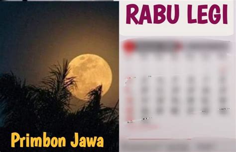 Kalender Jawa Rabu Legi 7 September 2022 Menurut Primbon Jawa Begini