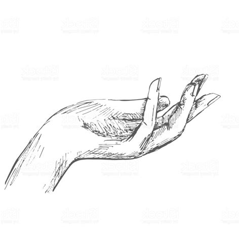 Open Palm Hand Drawing At Explore Collection Of