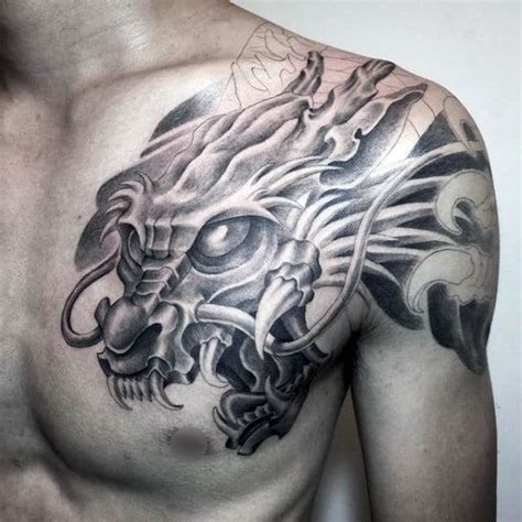 Dragon Shoulder Tattoo Designs For Men Manly Ink Ideas