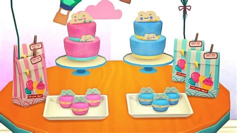 Baby Shower Deco Cloud Cake And Cupcakes At Josie Simblr Sims 4 Updates