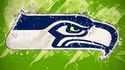 Seattle Seahawks Logo In Green Painting Background 4k Hd Seattle