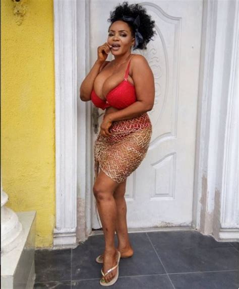 Holy Moly Cossy Orjiakor Shows Off Her Big Boobs And Bum Wearing