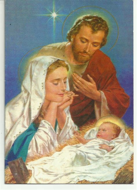 Tarjeta De Navidad Del Minuto De Dios Jesús María Y José 01 7 Holly