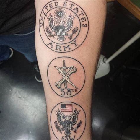 United States Army Forearm Tattoo Veteran Ink