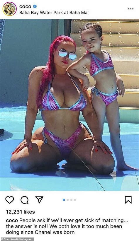 Coco Austin Shows Off Her Stunning Curves In A Pink Bikini With Daughter Chanel Six Matching