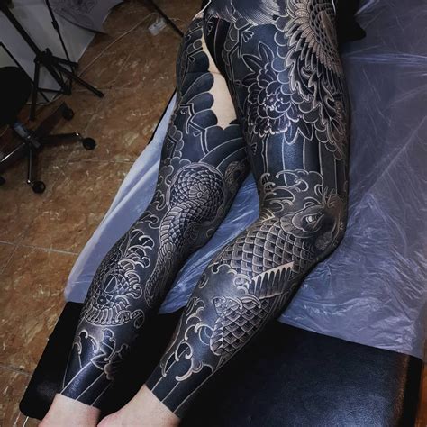 Haewall Japanese Legs Leg Sleeves Japanese Sleeve Tattoos