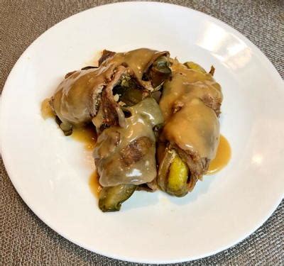 For something that looks and tastes as impressive as this beef rouladen, it's actually one of the simplest stuffed meat recipes i know. Beef Rouladen Easy German Recipe | FaveHealthyRecipes.com