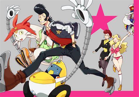Dandy Meow Qt Honey Scarlet And 2 More Space Dandy Drawn By
