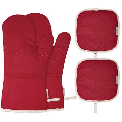 Oven Mitts And Pot Holders Kitchen 482℉ Heat Resistant Oven Gloves