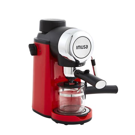 Imusa Imusa Electric Espressocappuccino Maker 4 Cup 800 W Red Imusa