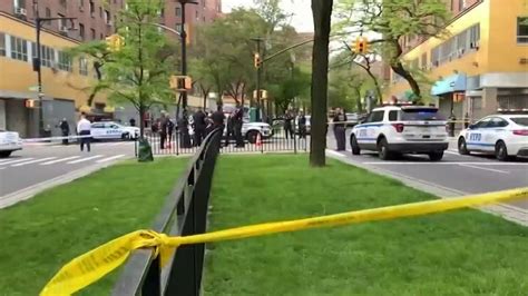 knife wielding man shot by security guard in parkchester nbc new york