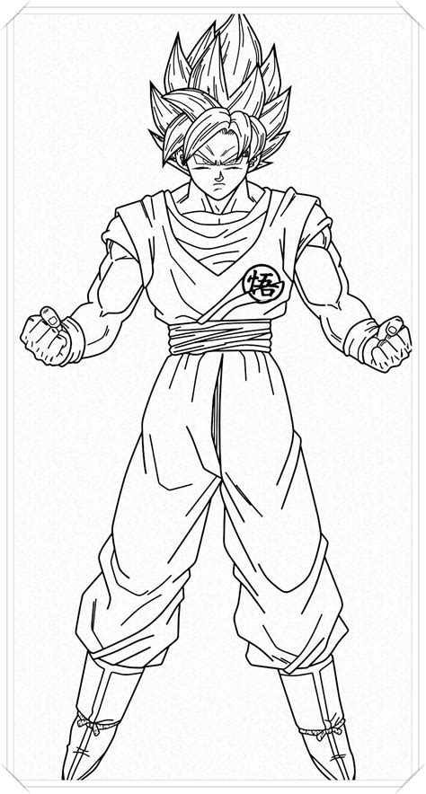 Los M S Lindos Dibujos De Goku Para Colorear Y Pintar A Todo Color Im Genes Prontas Para