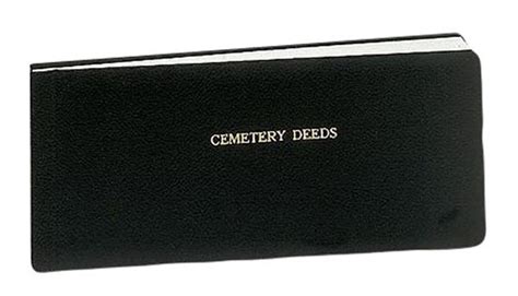 Cemetery Deed Book T H Stemper Co