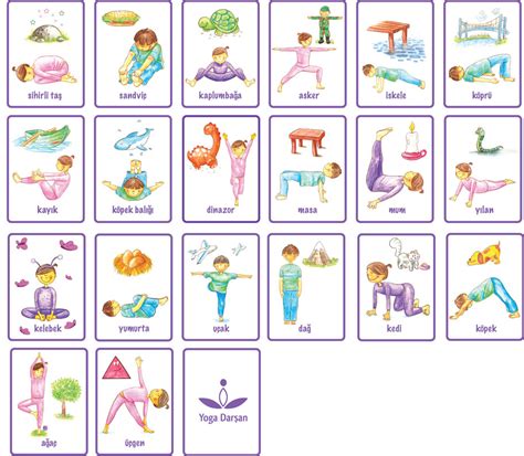 Kids Yoga Poses Cards Printable Images