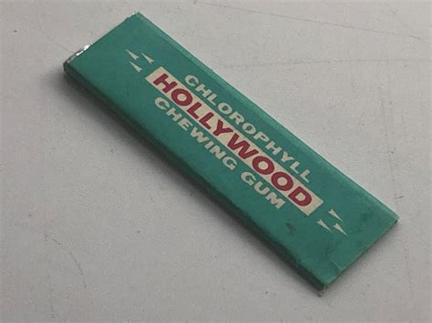 Stará Nerozbalená Plátková žvýkačka Chlorophyll Hollywood Chewing Gum