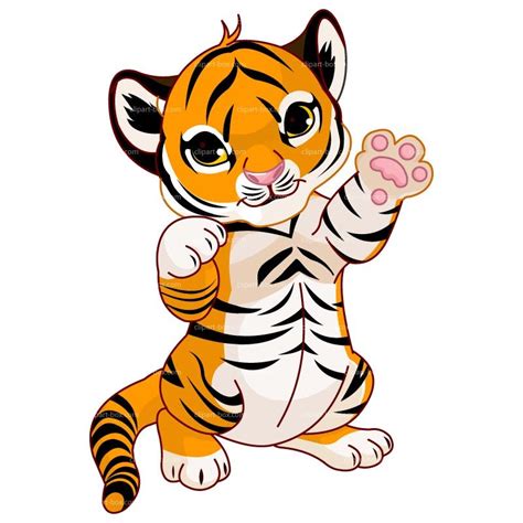 Clipart Cute Baby Tiger Royalty Free Vector Design Clip Art