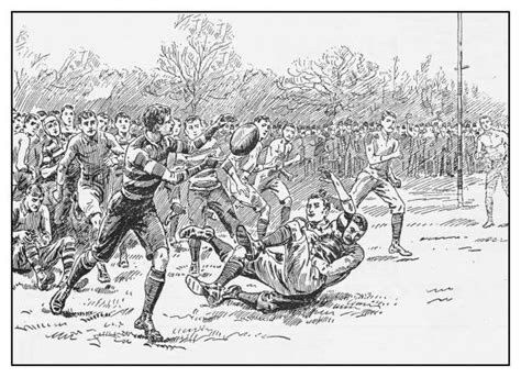 Vintage Rugby Illustrations Royalty Free Vector Graphics And Clip Art