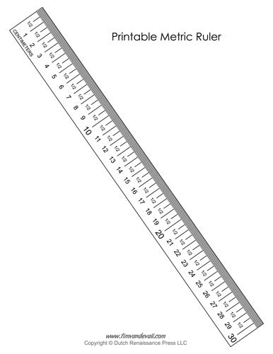 Every centimetre on a ruler is worth 10 mm. Printable Metric Ruler - Tim's Printables