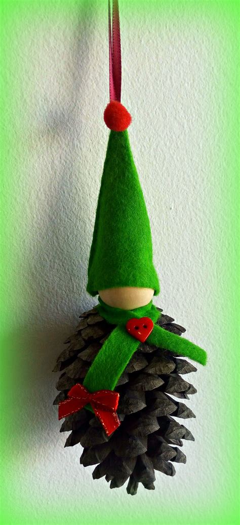 Pinecone Gnome Ornament Christmas Crafts Christmas Decorations