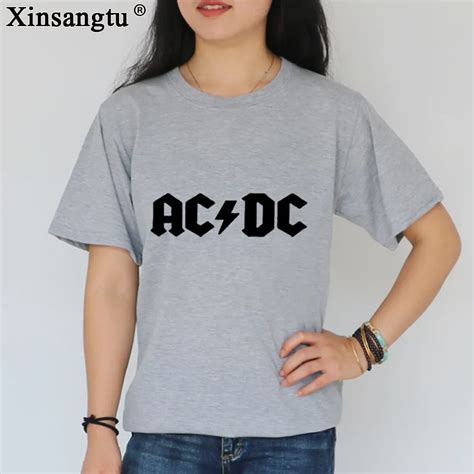 xinsangtu 2017 ac dc band rock t shirt women s acdc graphic t shirts print casual tshirt o neck