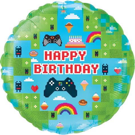 18 Blox Game Birthday Holographic Oaktree Foil Balloon Bargain