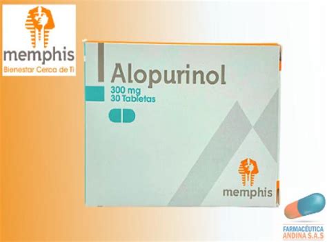 Alopurinol 300 Mg Caja X 30 Tab Memphis